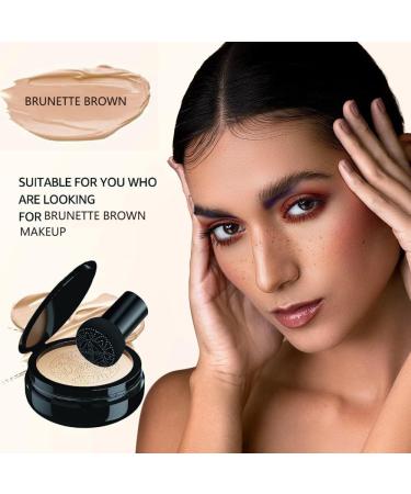 Mushroom Head Air Pillow CC Cream Foundation - Brightening Concealer & Moisturizing BB Cream for Even Skin Tone (Brunette Brown) - International Shipping Available - Buy Online on GoSupps.com