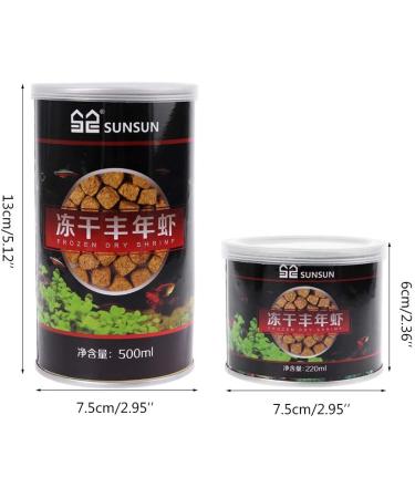 for Turtle Food Dried Freeze Shrimp Eggs for Ornamental Fish Water Turtles Small Pets 220ml 500ml Sealable Can Style2 - Buy Online on GoSupps.com