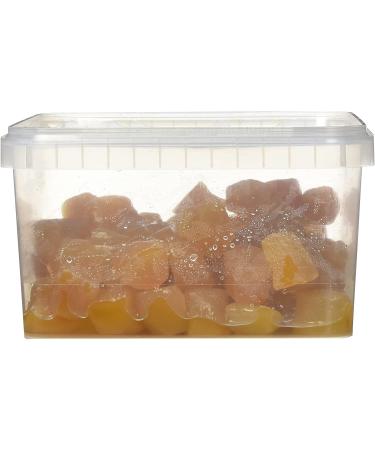 Yupik Ginger Cubes in Syrup 1 kg 6 Count Kosher GMO-Free Candied Ginger Sweetened with Cane Sugar Light Syrup Soft Sweet Snacks Aromatic Topping & Inclusion Ideal for Baking & Tea Infusion 6 kg