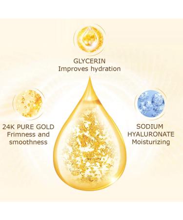 Buy VENZEN 24K Pure Gold Luxurious Glycerin - Hydrating Serum 100ml for Radiant Skin | International Shipping Available - Buy Online on GoSupps.com