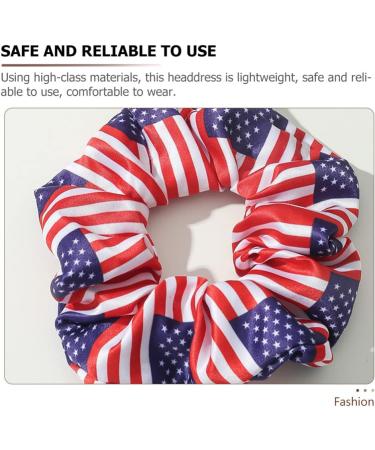 FOMIYES Independence Day Headband 4th of July Hair Scrunchie American Flag Headband Patriotic Hair Accessory for Women Girls - Buy Online on GoSupps.com