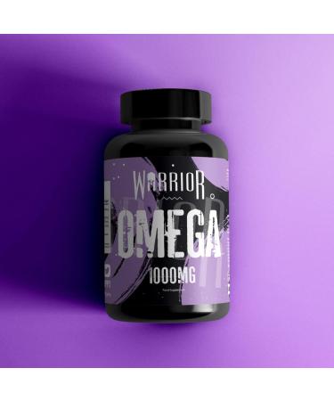Warrior Omega Fish Oils 1000mg - 60 Softgel Capsules - Omega 3 Essential Fatty Acids Supplement - May Help Maintain: Healthy Skin Hair Teeth Gums Bones Joints and Immune System - Buy Online on GoSupps.com