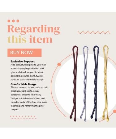 200 Blonde Bobby Pins with Storage Box | Kirby Hair Grips (5.5cm/2.2 in) | Hair Styling Pins for Girls, Women, and Salons - Buy Online on GoSupps.com