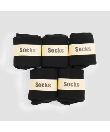 FitVille Diabetic Loose Ankle Socks Pack of 5 Black - Size F (US 8-13) - Black - Buy Online on GoSupps.com