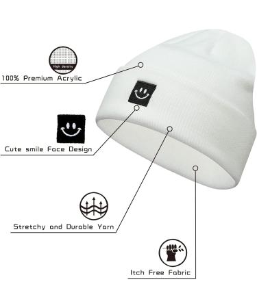 Paladoo Knit Beanie Hat 2Pack for Men/Women - White/Black - Buy Online on GoSupps.com
