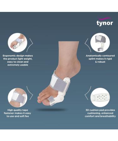 Buy Bunion Splint - White Universal Size | Metal & Foam - Effective Relief for Foot Pain - Buy Online on GoSupps.com