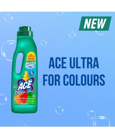 Ace Ultra for Colours Remove stains & odours Hygienic Cleaning 1L Fresh Perfume + Gift For you Organza small bag - Buy Online on GoSupps.com