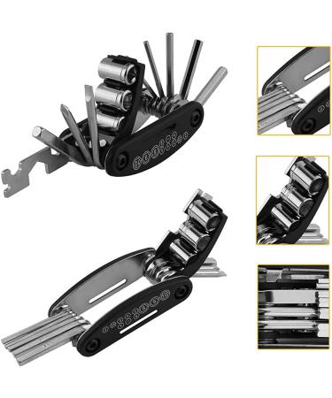 LoneRobe Bike Saddle Bag with Repair Tool Kits - 16-in-1 Multifunction Tool Included - Buy Online on GoSupps.com