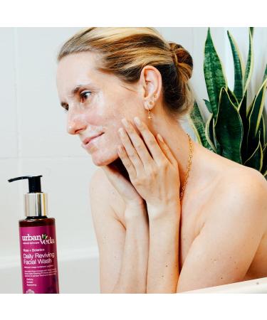 Urban Veda Reviving Facial Wash - Gentle Vegan Cleanser for Mature Skin | Hydrating Daily Facial Cleanser with Active Collagen | 5.1 Fl Oz - Buy Online on GoSupps.com