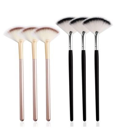 6 Pieces Fan Brushes for Facials Slim Soft Face Mask Brush Applicator for Glycolic Acid Peel Mask Esthetician Face Makeup Brush for Mother's Day Gifts - Buy Online on GoSupps.com