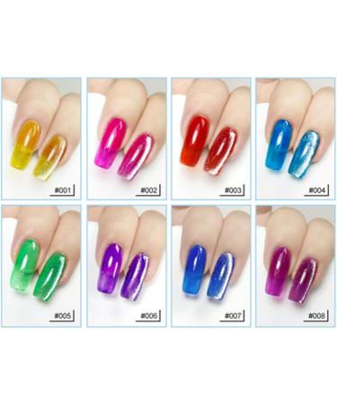 Stylish Gel Polish | Beginners Nail Gel | Glitter Nail Polish Neon Cat Eye Gel Polish Magnetic Cat Eye Gel Polish UV Gel Nail Polish Sparkling Gel Polish High Gloss Gel Polish Perfect Use for Nai - Buy Online on GoSupps.com