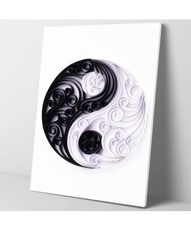 Uniquilling Quilling Kit Paper Quilling Kit for Adults Beginner  Handmade DIY Craft Quilling Paper Filigree Painting Kit Tools  Home Room Wall Art Decor Perfect Gifts   8*10-inch Yin Yang (Basic) Yin Yang Basic - Buy Online on GoSupps.com