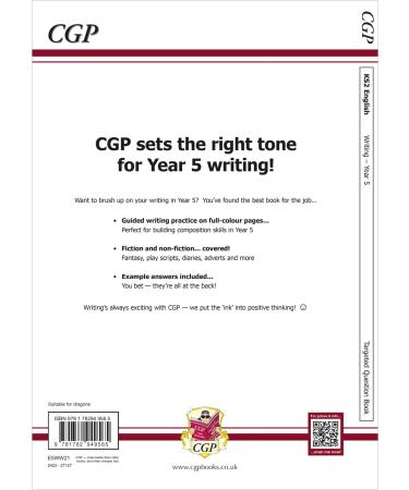 KS2 English Year 5 Writing Targeted Questions Book | CGP Year 5 English - Improve Writing Skills for Kids - Buy Online on GoSupps.com
