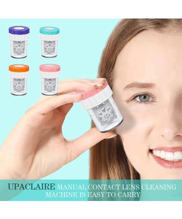 2 PCS Contact Lens Cleaner Machines - UpaClaire Daily Vision Care - Manual Plastic Contact Lens Washer - Buy Online on GoSupps.com