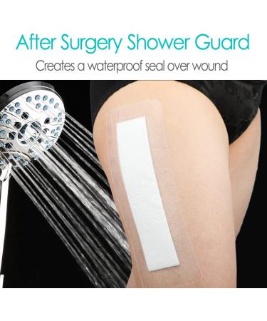 Waterproof Wound Adhesive Bandage Shower Cover Island Dressing Bordered Gauze 4x10 Inch (25 Pack) - Ideal for Knee, Hip, Arm, Leg Incision, Post-Surgery, and Spinal Surgery - Buy Online on GoSupps.com