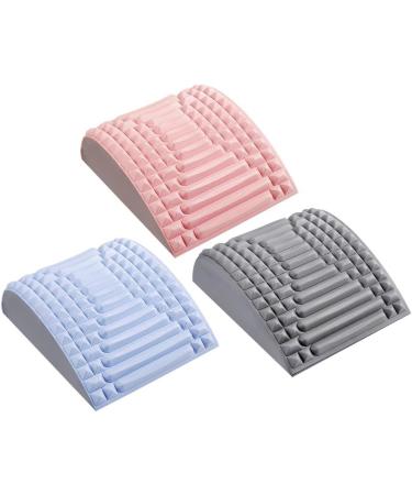 Multi-Stage Adjustable Neck & Back Stretcher | Pain Relief Lumbar Support Yoga | One Size Gray - Buy Online on GoSupps.com