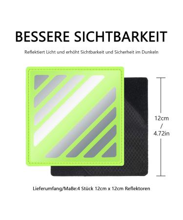 Leboom Reflectors Stroller Set - 4 Universal Safety Reflectors with Velcro for Strollers Buggies and Bicycle Trailers - Buy Online on GoSupps.com