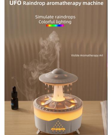 Rain Cloud Humidifier & Oil Diffuser | Aromatherapy Night Light & Relaxing Water Sounds for Sleep - Buy Online on GoSupps.com