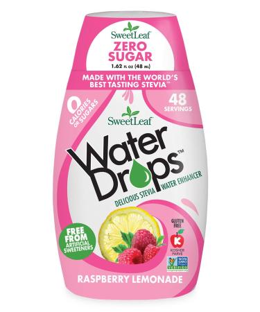 Wisdom Natural SweetLeaf Water Drops Delicious Stevia Water Enhancer Raspberry Lemonade 1.62 fl oz (48 ml)