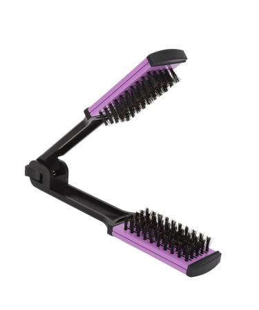 Hair Straightener Brush Anti Static Soft Bristles Double Sided Brush Comb with Ergonomic Handle ABS Durable Sturdy Hair Styling Tool for Smoothing and Straight Hair Styles