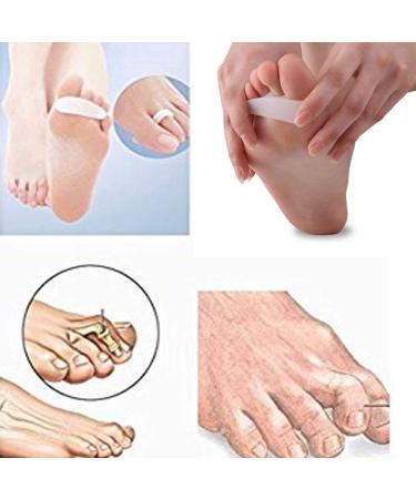 Pedimend 3 Pairs Under Toe Support Straightener Corrector - Silicone Gel Orthotics Pads for Hammer Claw Crooked Mallet Toes, Bunion Corns, and Blisters - Foot Care (White) - Buy Online on GoSupps.com