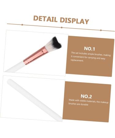 IWOWHERO 3pcs Fish Tail Brush Makeup Tool Portable Nose Brush Nose Brush for Women Makeup Brush Wooden Handle 18.50X1.00X1.00CM As Shown - Buy Online on GoSupps.com