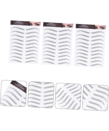 FOMIYES 9 Sheets Waterproof Eyebrow Stickers Eaylashes Eye Brows Brow Transfers Essence on Transfer Stickers 21x15cmx3pcs Black 1x3pcs - Buy Online on GoSupps.com