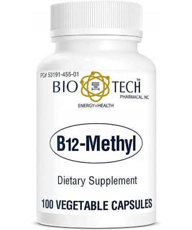 Vitamin B12 Methylcobalamin Methyl cobalamin Dietary supplement for red blood cell formation dna synthesis cardiovascular health homocysteine metabolism cognitive function restful sleep - 100 Capsules