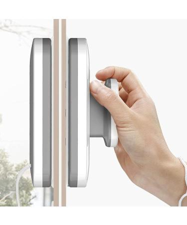 XHTLLO Double Sided Magnetic Window Cleaner with Silicone Squeegee Simultaneous Cleansing for High Rise Window Comfortable Grip Built in Water Storage Sponge Home Window Cleansing Tool - Buy Online on GoSupps.com