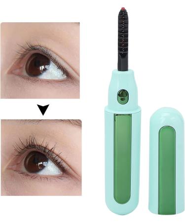 Verdant Touch USB Rechargeable Lash Curler Heated Eyelash Curler USB Rechargeable Electric Lash Curler Long-Lasting Portable Makeup Tool for Women Green - Buy Online on GoSupps.com