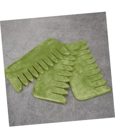 LALAFINA 2pi ces Jadestone Peigne de Massage Brosse Cheveux Jade Peigne Jade Masseur de T te - Buy Online on GoSupps.com