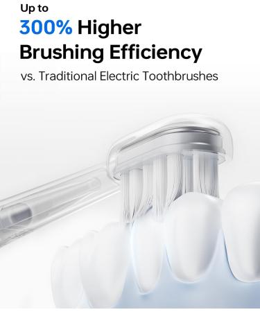 Buy Laifen Wave Electric Toothbrush - Oscillation & Vibration Sonic Toothbrush for Adults 3 Brush Heads IPX7 Waterproof - Matte Stainless Steel International Shipping Available - Buy Online on GoSupps.com