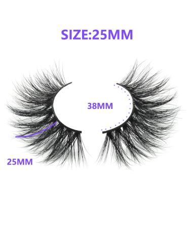 5 Pairs 25mm 3D Long Mink Lashes - Fluffy Dramatic Eyelashes | Criss-Cross Thick Mink Lashes for All Occasions - Buy Online on GoSupps.com