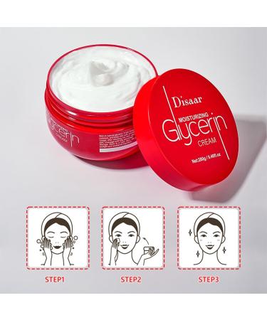 Glycerin Moisturizing Body Lotion & Face Cream - Non-Greasy Oil-Free Hydration for Dull Skin Reduces Wrinkles 280g| International Shipping Available - Buy Online on GoSupps.com