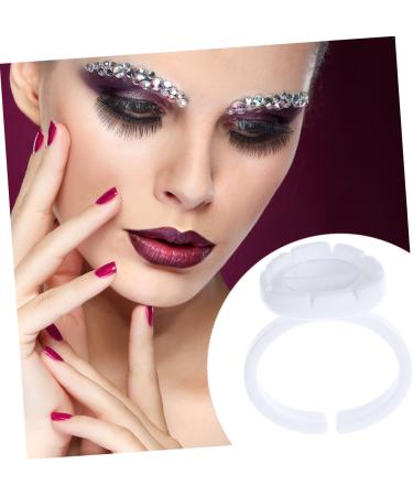 SEWACC Lot de 100 Tasses Pigments Blanches pour Extensions de Cils Coupe D Anneaux de Cils Professionnelle Outil de Maquillage Pr cis Utilisation Rapide et Pratique - Buy Online on GoSupps.com