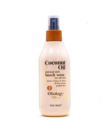 Oliology Coconut Oil Beach Wave Sea Salt Mist Spray - Creates Volume and Tousled Waves  Texture and Style that Lasts All Day (8 Oz) 8 Fl Oz (Pack of 1)