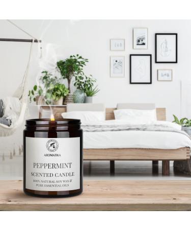 Peppermint Fragrance Candle 150g | 100% Essential Oil | Soy Wax Aromatherapy | Perfect Gift for Mother's Day & Birthdays - Buy Online on GoSupps.com