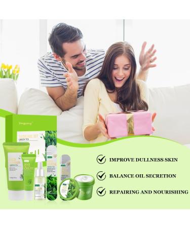 Fengyang 6-in-1 Skincare Set Tea Tree Skin Care Set Tea Skin Care Gift Set Green Tea Skin Care - Buy Online on GoSupps.com