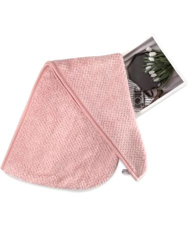 KURL & KO Microfiber Hair Towel Wrap for Women | Anti-Frizz Quick Drying Hair Turban | Lightweight & Absorbent Pink Hair Wrap - Buy Online on GoSupps.com