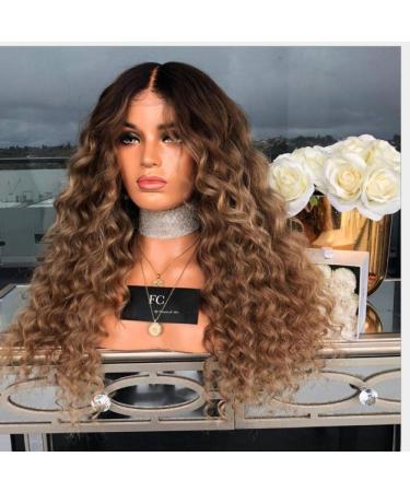 Buy BGHJUE African Brown Yellow Lace Front Wig - Pre Plucked Brazilian Straight Human Hair with Baby Hair - Buy Online on GoSupps.com
