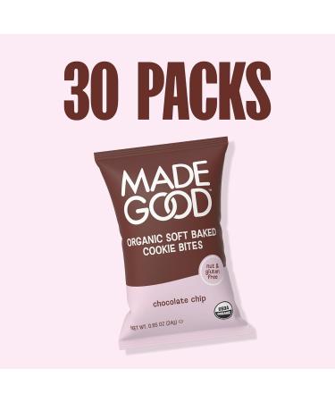 MadeGood Soft Baked Chocolate Chip Mini Cookies - Gluten-Free, Safe For School Snacks | 30 Count - Buy Online on GoSupps.com