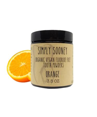 Glass JAR Organic Vegan Fluoride Free Remineralizing Tooth Powder Kid Safe Orange Value Size 6 Month Supply