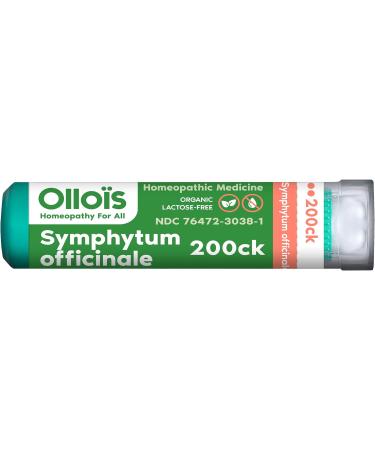 OLLOIS Symphytum Officinale 200ck Organic Homeopathic Medicine 80 Pellets - Lactose-Free Formula | 80 Count - Buy Online on GoSupps.com