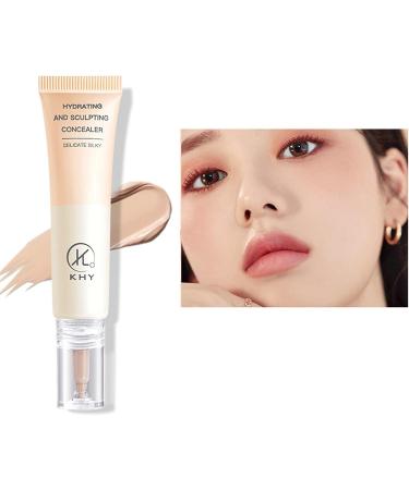 Moisturizing Concealer Smooth Makeup Base Face Liquid Foundation Light Liquid Foundation Cover Dark for Women and Girls (Three Kinds) Dark skin tone - Buy Online on GoSupps.com