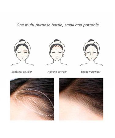 Janenisa Hairline Contouring Shadow Powder - Waterproof Natural Brown Shade - Buy Online on GoSupps.com