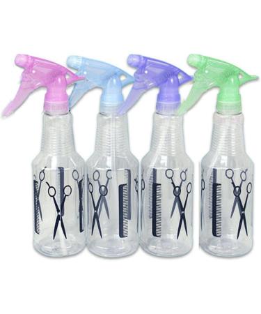 Buy 2 Plastic Spray Bottles - Clear Empty Water Mist Hair Spray for Travel & Home Use - Buy Online on GoSupps.com