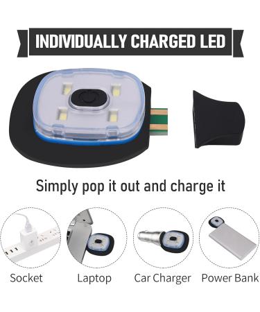 Miserwe Unisex LED Light Cap - USB Rechargeable Running Hat | Ideal Gifts for Men Women & Teens - Blue Alpine Cap - Buy Online on GoSupps.com