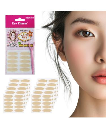 Eye Charm Double Eyelid Tape Hooded Eye Lift Eyelid Tape Face Tape Lifting Invisible Droopy Eyelid Lifter Eye Lid Strips for Hooded Eyes (Single Sided 4mm 200p)