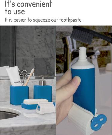 MoHern Toothpaste Squeezer 6 Pcs Multi-Purpose Tube Dispenser & Holder Stand - Buy Online on GoSupps.com