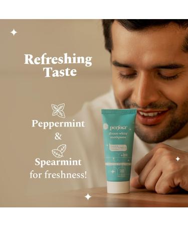 Perfora Teeth Whitening Toothpaste for Stain Removal - 150 g | Fluroide & SLS Free Tooth Paste for Adult & Kids | N-Ha for Teeth Remineralisation & Oral Care | No Artificial Sweetners | Tripe Mint - Buy Online on GoSupps.com